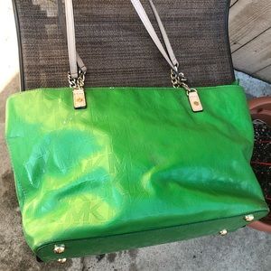 Green Michael Kors Tote